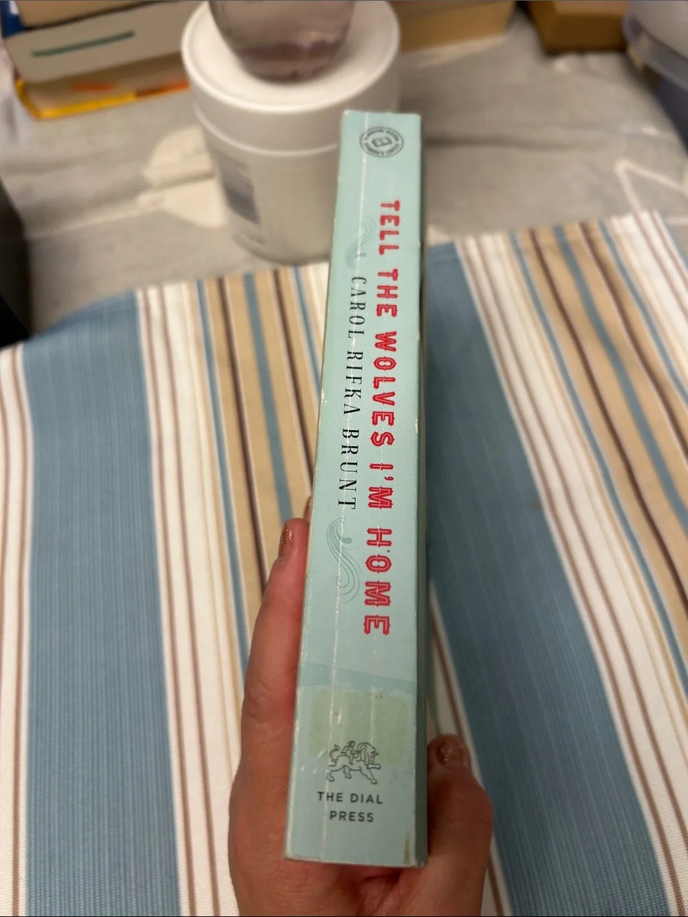 Classic Mint Green Paperback Novel - Tell the Wolves I'm Home